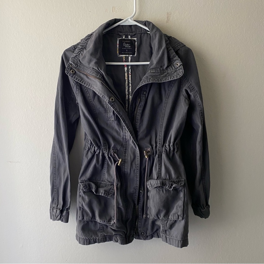 Dusty Blue Cargo Jacket